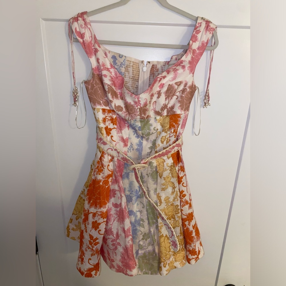 ZIMMERMANN
Postcard Spliced Mini Dress - Picture 2 of 4